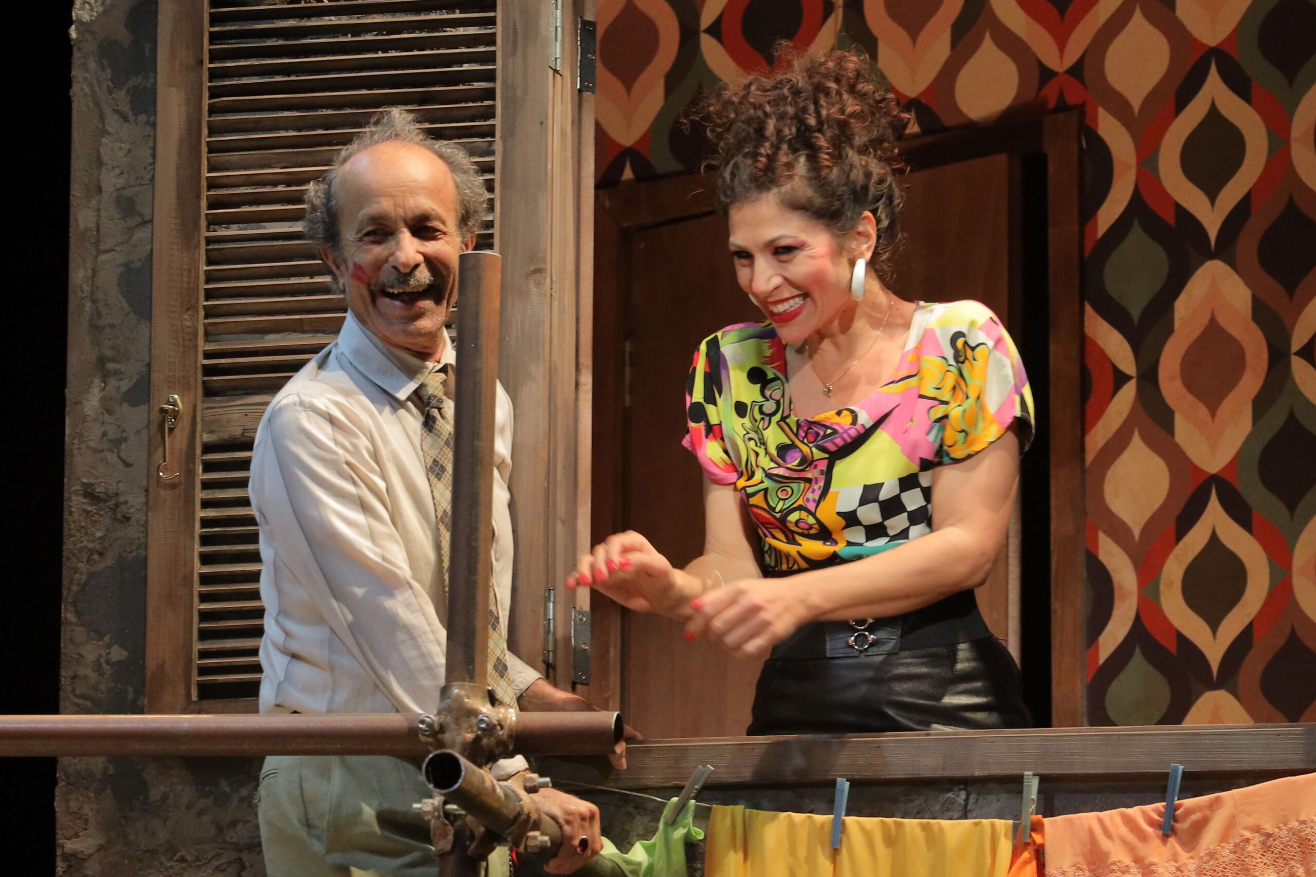 Tonino Taiuti e Dalal Suleiman in Gennareniello regia Lino Musella PH Ivan Nocera